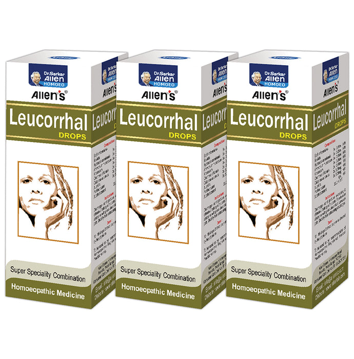 Allen's Leucorrhal Drops (30ml Each) - Classic Derma