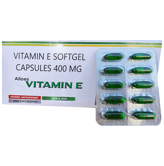 Alloes Vitamin E Softgel Capsules (10 Each)