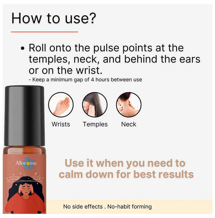 Alloroma Migraine Away Roll-On Oil (10ml Each)