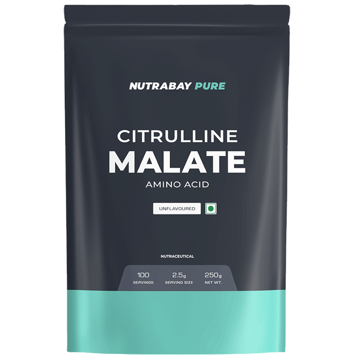 Nutrabay Citrulline Malate Amino Acid for Muscle Recovery & Endurance | Unflavoured - Classic Derma