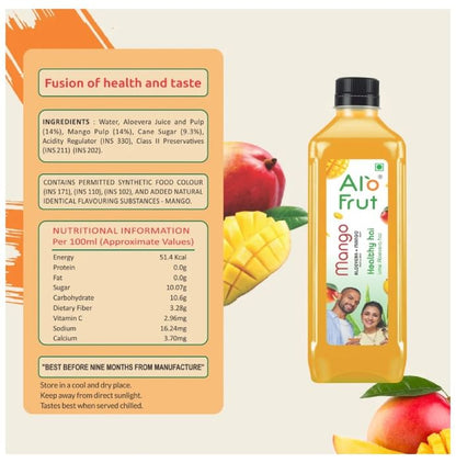 Alo Frut Aloevera + Mango Juice
