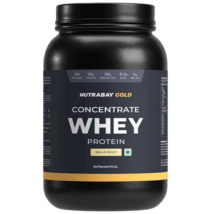 Nutrabay Concentrate Whey Protein Powder Malai kulfi - Classic Derma