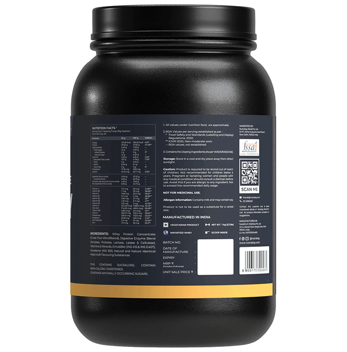 Nutrabay Concentrate Whey Protein Powder Malai kulfi