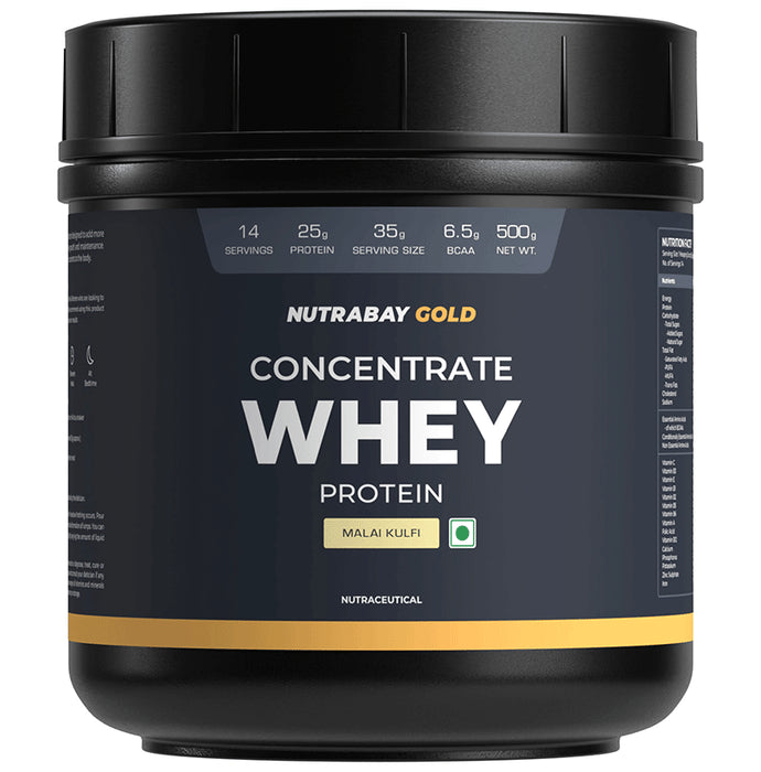 Nutrabay Concentrate Whey Protein Powder Malai kulfi - Classic Derma