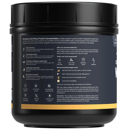 Nutrabay Concentrate Whey Protein Powder Malai kulfi