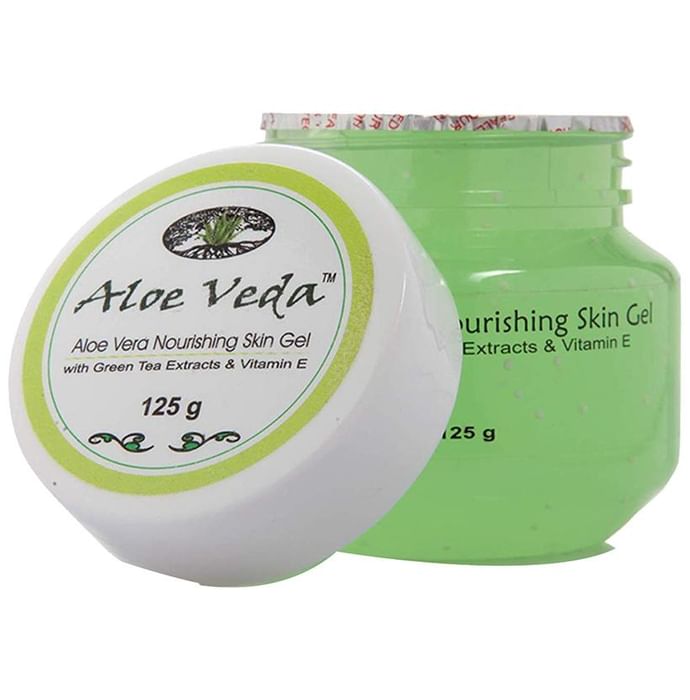 Aloe Veda Nourishing Aloe Vera Gel (with Green Tea Extracts & Vitamin E) - Classic Derma