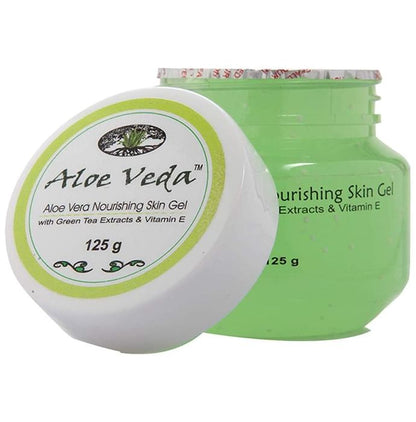 Aloe Veda Nourishing Aloe Vera Gel (with Green Tea Extracts & Vitamin E) - Classic Derma