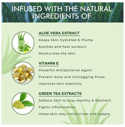 Aloe Veda Nourishing Aloe Vera Gel (with Green Tea Extracts & Vitamin E)