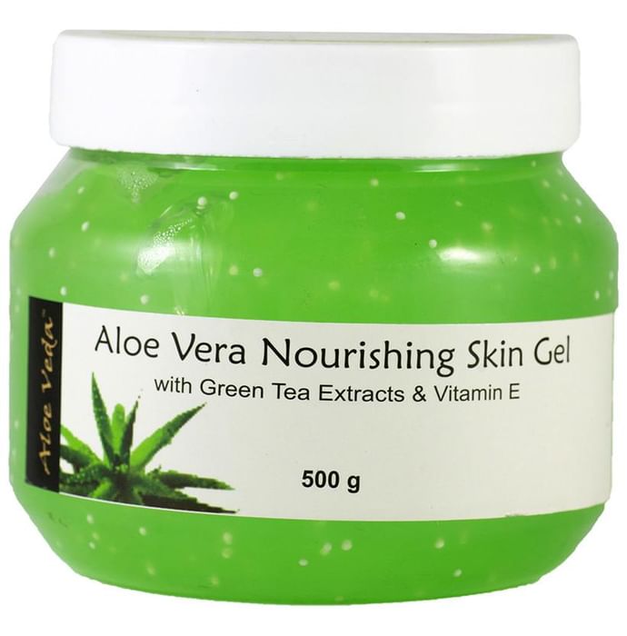 Aloe Veda Nourishing Aloe Vera Gel (with Green Tea Extracts & Vitamin E) - Classic Derma