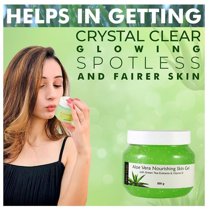 Aloe Veda Nourishing Aloe Vera Gel (with Green Tea Extracts & Vitamin E)