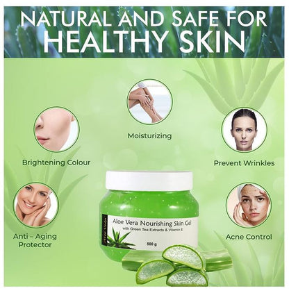 Aloe Veda Nourishing Aloe Vera Gel (with Green Tea Extracts & Vitamin E)