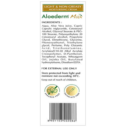 Aloederm Max Moisturising Cream
