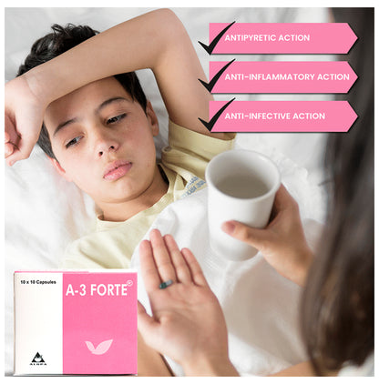 Alopa A3 Forte Capsule for Fever, Pain Relief and Immunity Booster