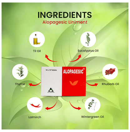 Alopagesic Pain Killer Tablet for Pain Relief and Muscle Cramps