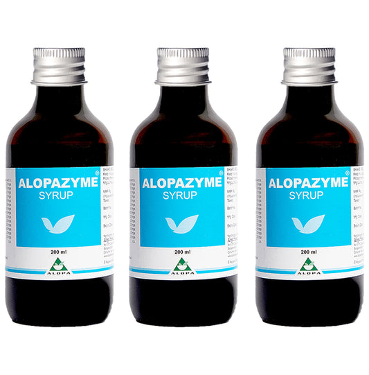 Alopazyme Syrup for Bloating, Indigestion and Gastric Relief (200ml Each) - Classic Derma