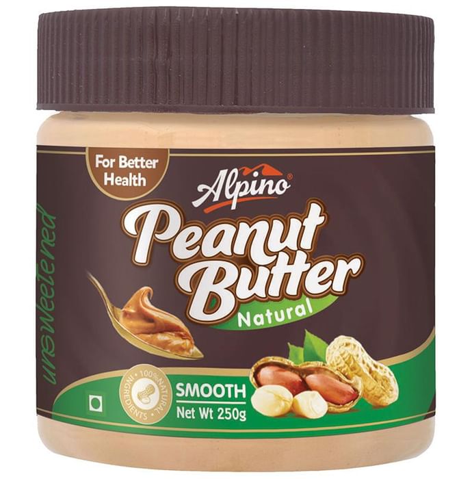 Alpino Natural Smooth Unsweetened Peanut Butter - Classic Derma
