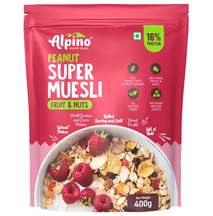 Alpino Peanut Super Muesli Fruit and Nut - Classic Derma