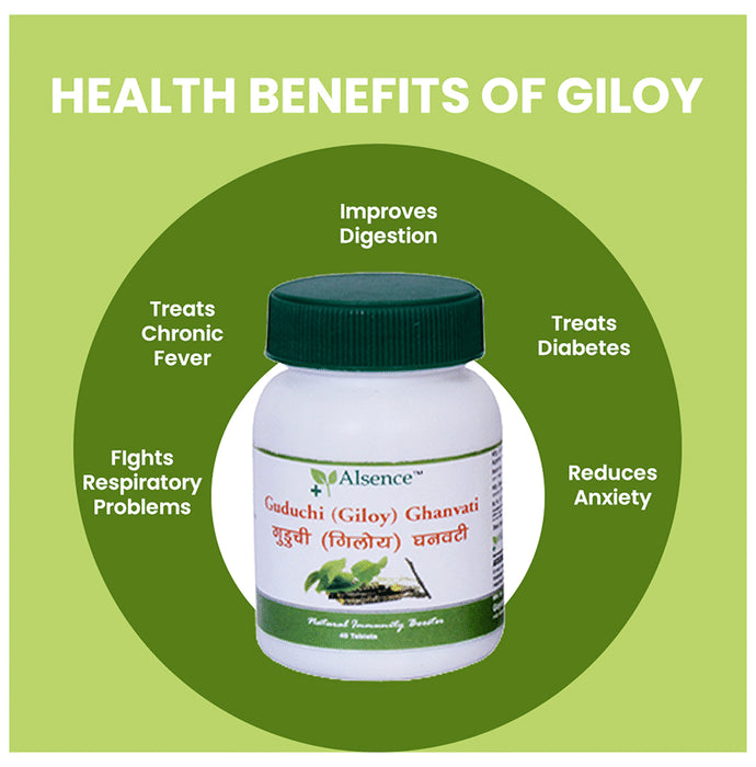 Alsence Guduchi (Giloy) Ghanvati Tablet