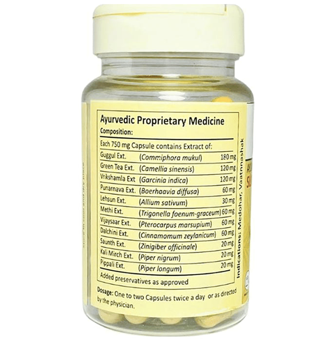 Alsence Health Assure Ayurvedic Slimming Formulation Medohar Capsule (60 Each)