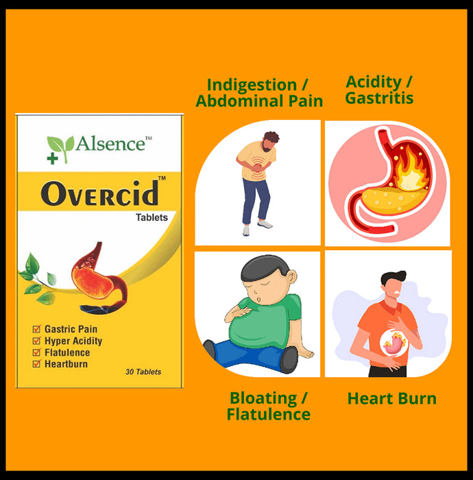 Alsence Overcid Tablet (30 Each)