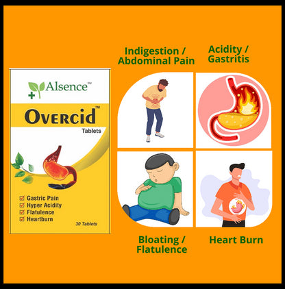 Alsence Overcid Tablet (30 Each)