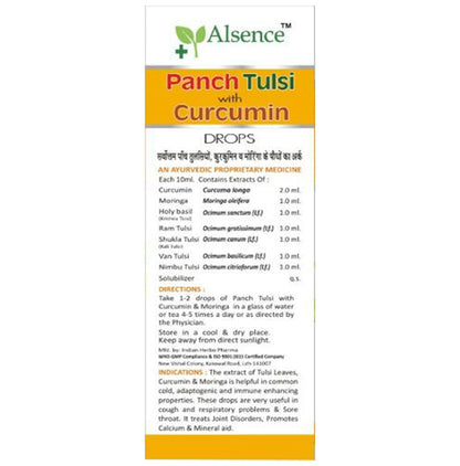 Alsence Panch Tulsi with Curumin Drops