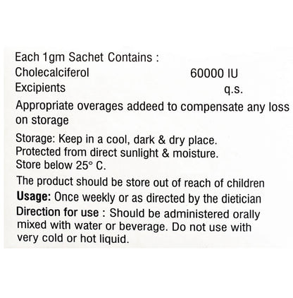 Alycal D3 Sachet (1gm Each) Sachet Orange Sugar Free