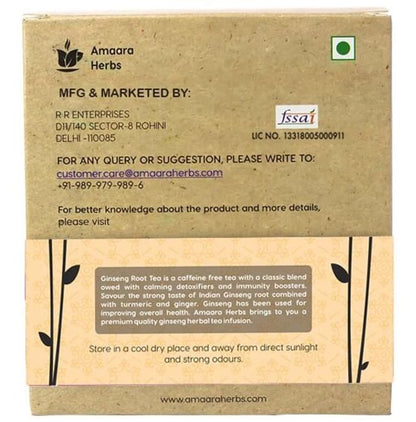 Amaara Herbs Tea Bag Ginseng Herb