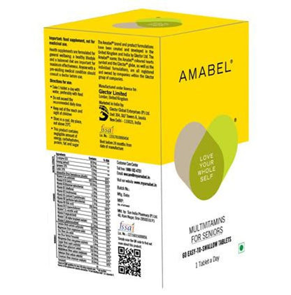 Amabel Multivitamins & Minerals For Seniors Tablet - Classic Derma