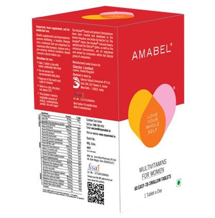 Amabel Multivitamins & Minerals For Women Tablet - Classic Derma