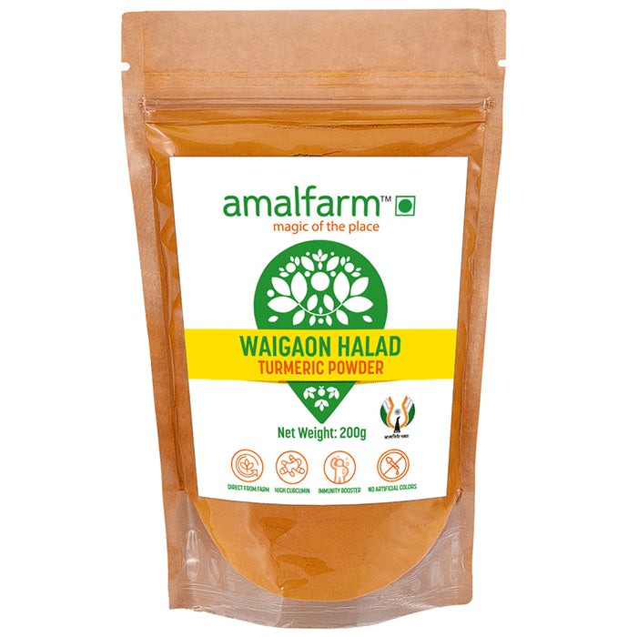 Amalfarm Waigaon Halad Turmeric Powder - Classic Derma