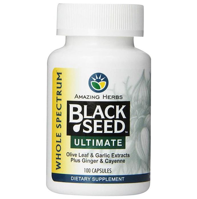 Amazing Herbs Black Seed Ultimate with Garlic, Ginger & Cayenne Capsule - Classic Derma