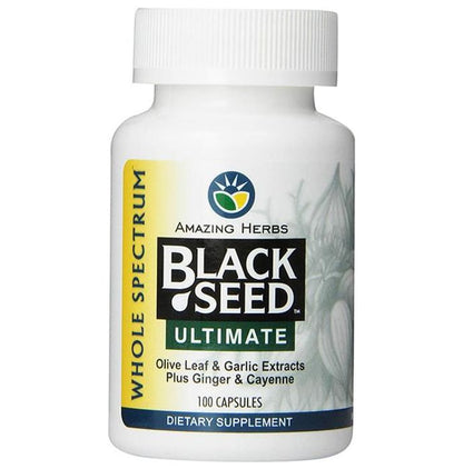 Amazing Herbs Black Seed Ultimate with Garlic, Ginger & Cayenne Capsule - Classic Derma