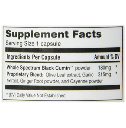 Amazing Herbs Black Seed Ultimate with Garlic, Ginger & Cayenne Capsule