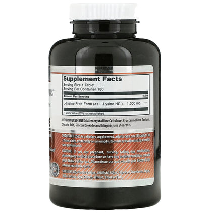 Amazing Nutrition L-Lysine 1000mg Tablet