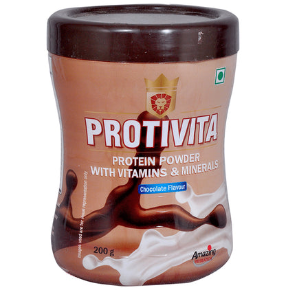 Amazing Research Protivita Protein Powder with Vitamins & Minerals Chocolate - Classic Derma