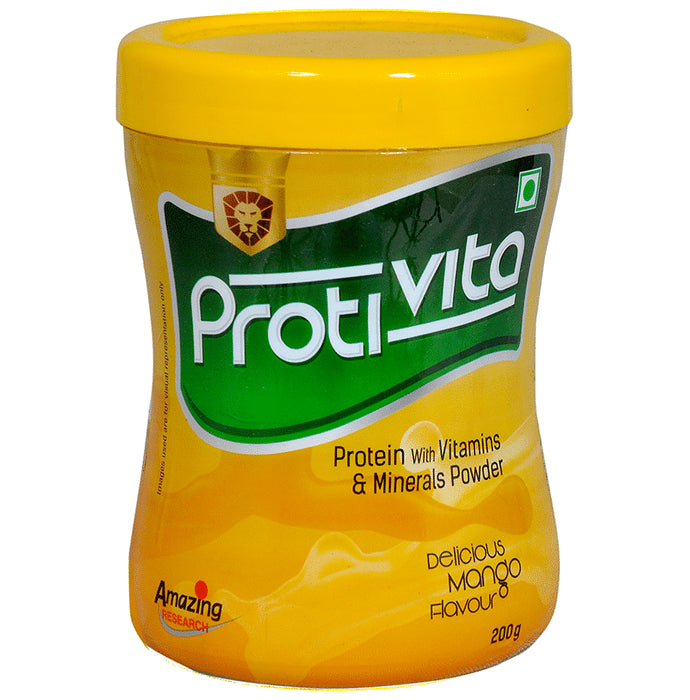 Amazing Research Protivita Protein Powder with Vitamins & Minerals Delicious Mango - Classic Derma