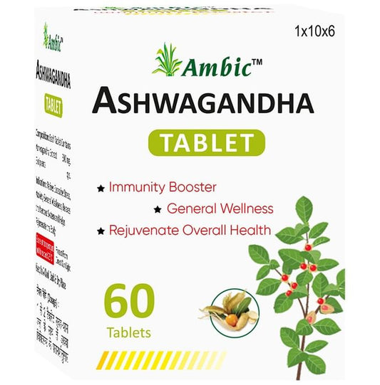 Ambic Ashwagandha Tablet Immunity Booster(60 Each) - Classic Derma