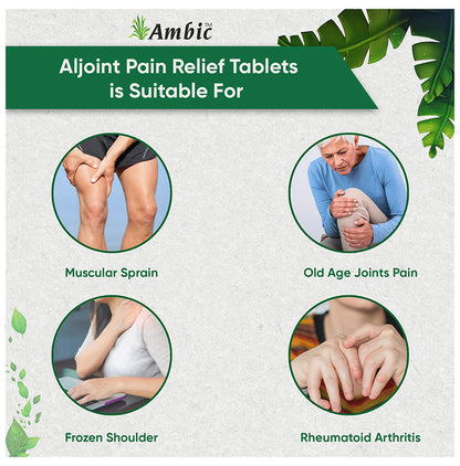 Ambic Combo Pack of AlJoint Muscular Pain Relief Oil 100ml & AlJoint Muscular Pain Relief 60 Tablet