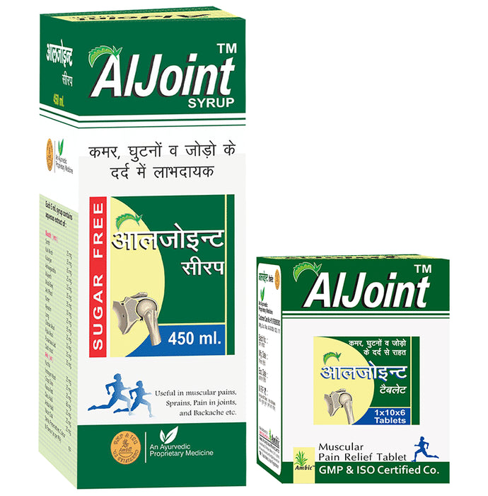 Ambic Combo Pack of Aljoint Syrup 450ml and Aljoint Tablet 60 - Classic Derma
