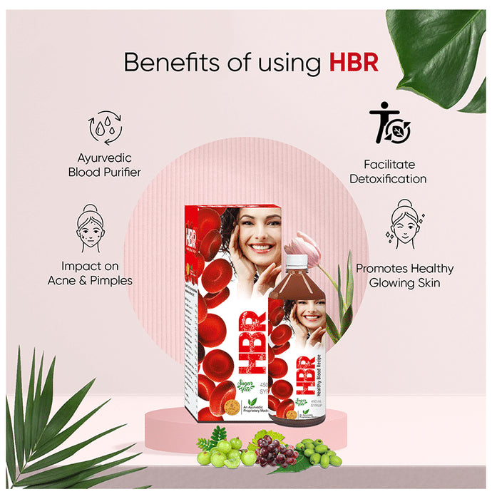 Ambic Combo Pack of HBR Syrup Sugar Free 450ml and Neem Plus Capsule 60