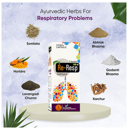 Ambic Combo Pack of Re-Resp Capsule 60 and Re-Resp Avleh 300gm