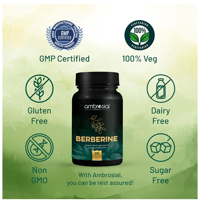 Ambrosial Herbals Berberine Capsule