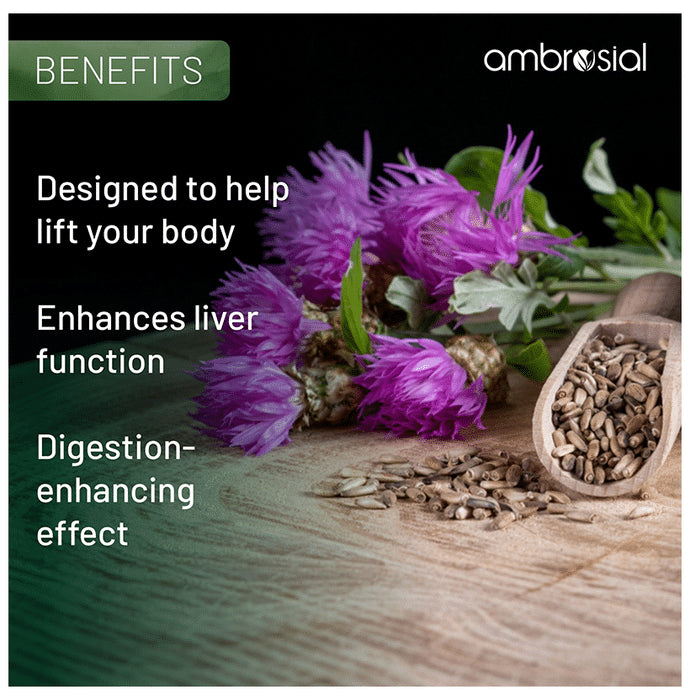Ambrosial Herbals Milk Thistle Liver Detox Capsule