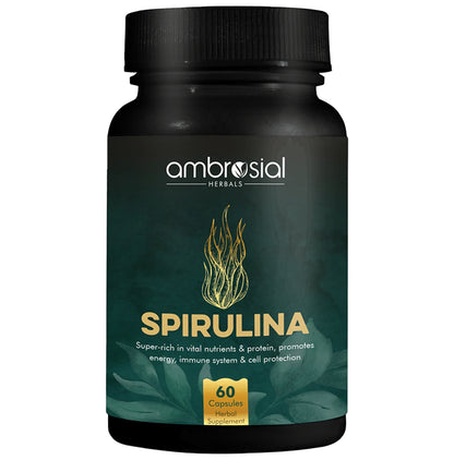 Ambrosial Herbals Spirulina Capsule - Classic Derma