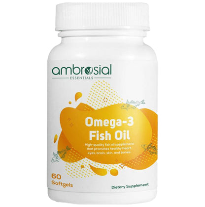 Ambrosial Omega 3 Fish Oil Softgels - Classic Derma