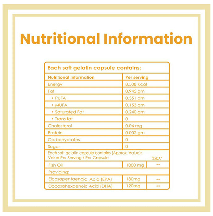 Ambrosial Omega 3 Fish Oil Softgels