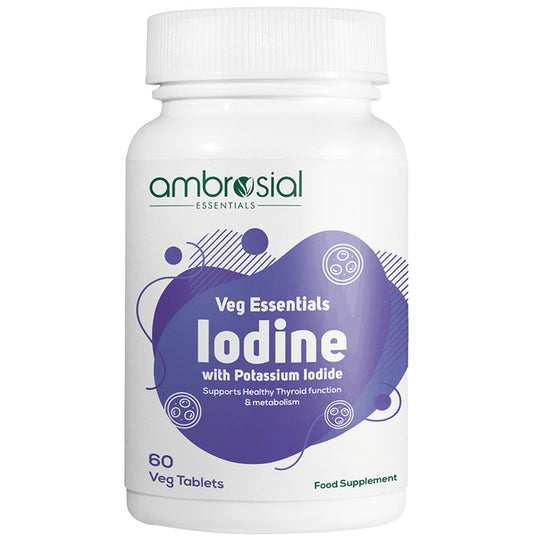 Ambrosial Veg Essentials Iodine with Potassium Veg Tablet - Classic Derma