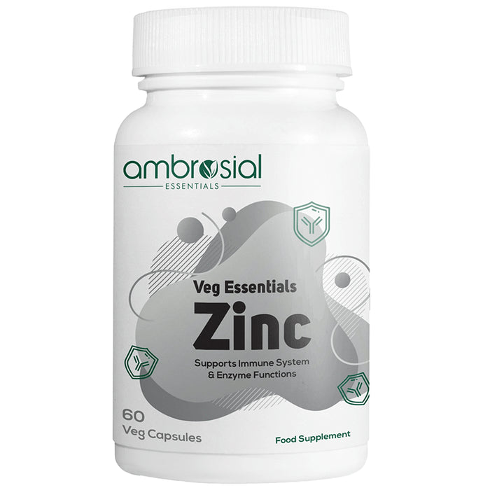 Ambrosial Veg Essentials Zinc Veg Capsule - Classic Derma