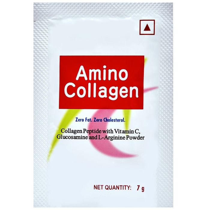 Amino Collagen Sachet with Vitamin C, Glucosamine & L-Arginine | For Anti-Ageing Support
